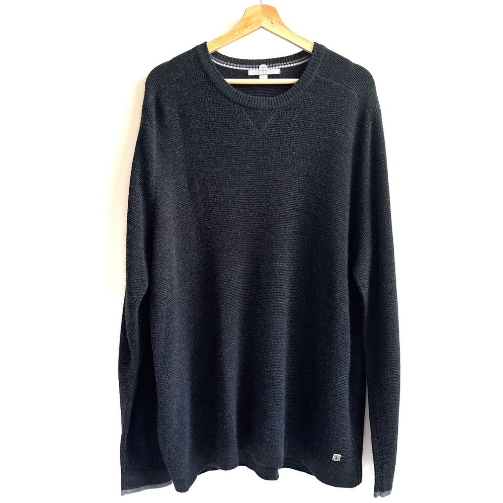 Smartwool Merino Wool Men's Black Sweater Pull on Crewneck Long sleeve Size XL